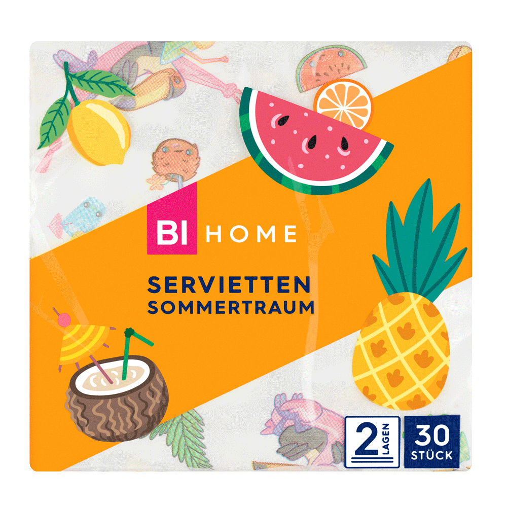 Bild: BI HOME Servietten Sommertraum 