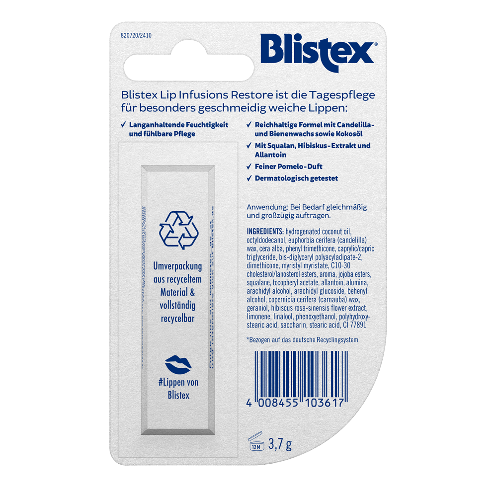 Bild: Blistex Lip Infusion Restore Smooth