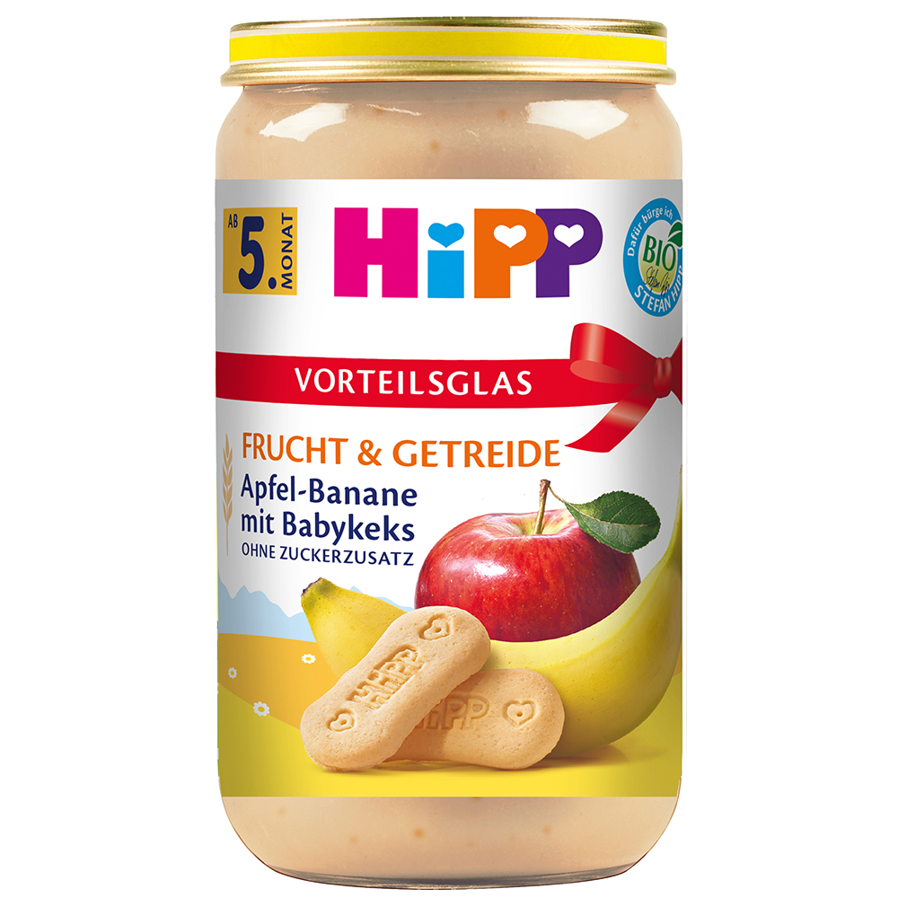 Bild: HiPP Apfel Banane mit Babykeks 