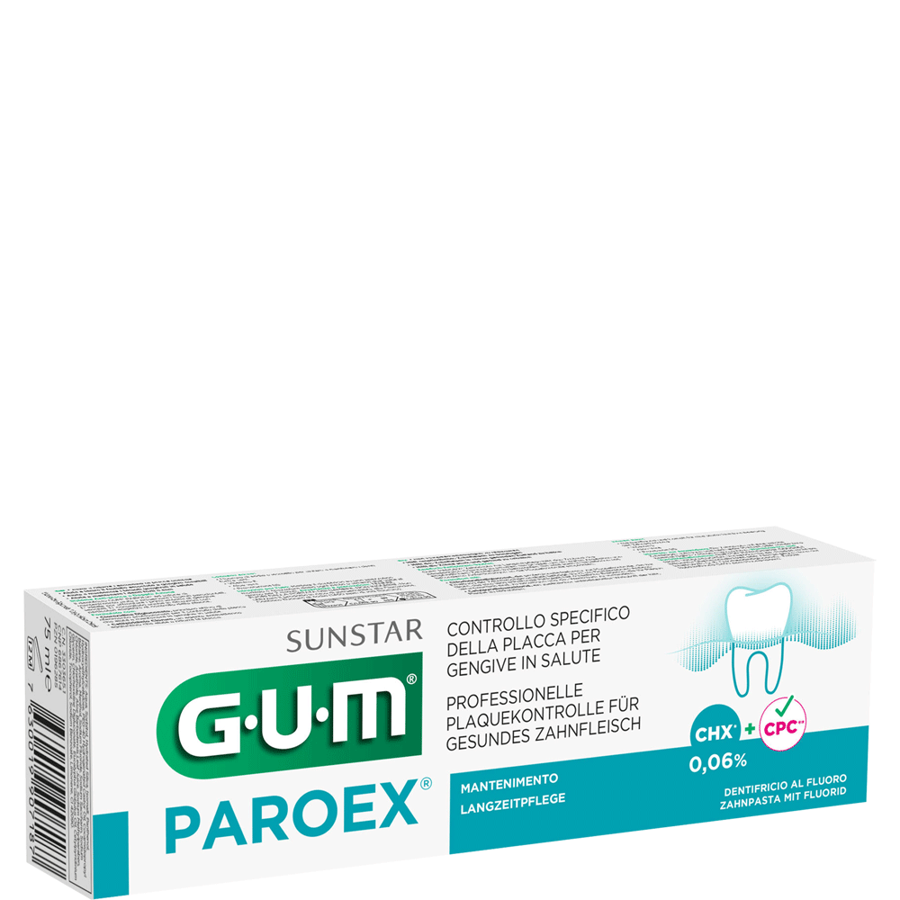 Bild: GUM PAROEX Zahnpasta 0,06% 