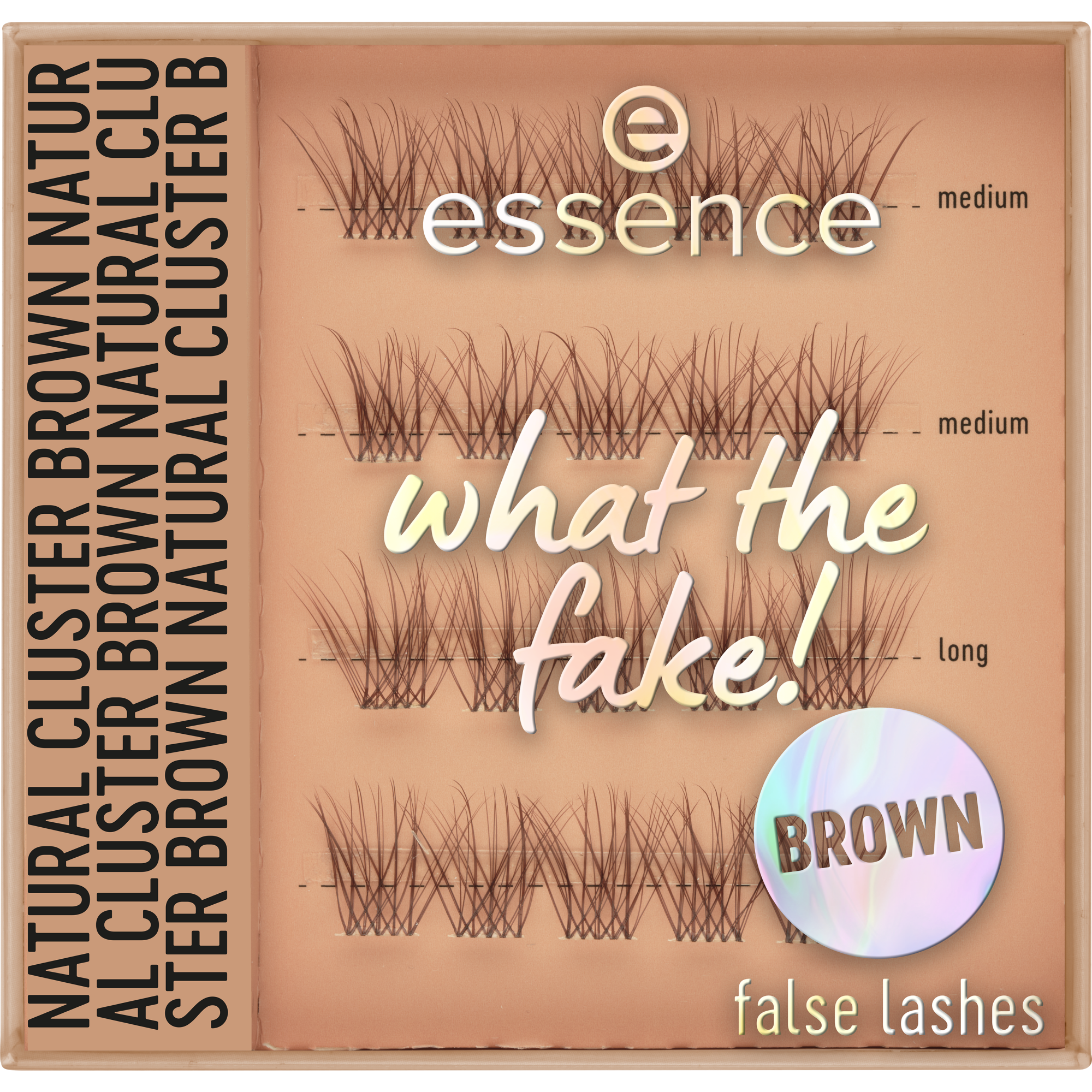Bild: essence what the FAKE! false lashes natural cluster brown 