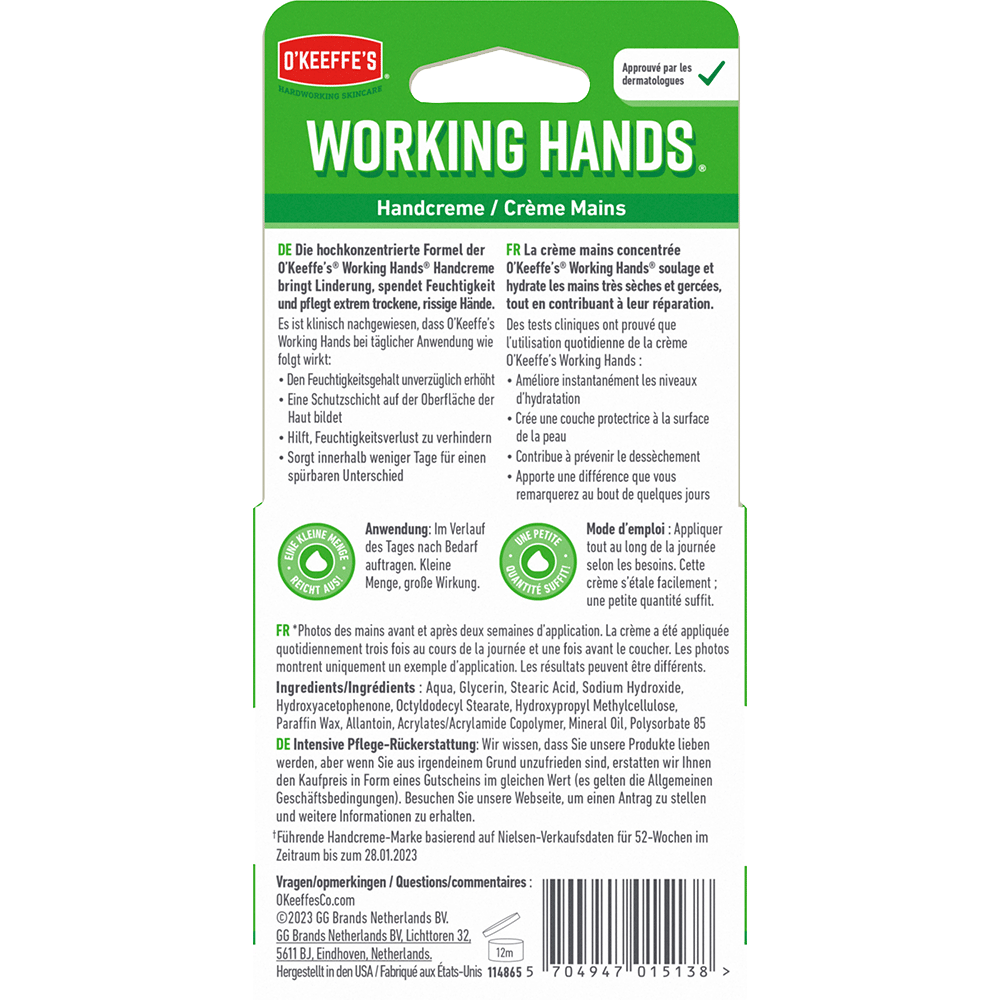 Bild: O'Keeffe's Handcreme Working Hands 