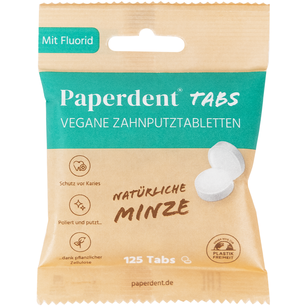 Bild: Paperdent Zahnputztabletten Minze