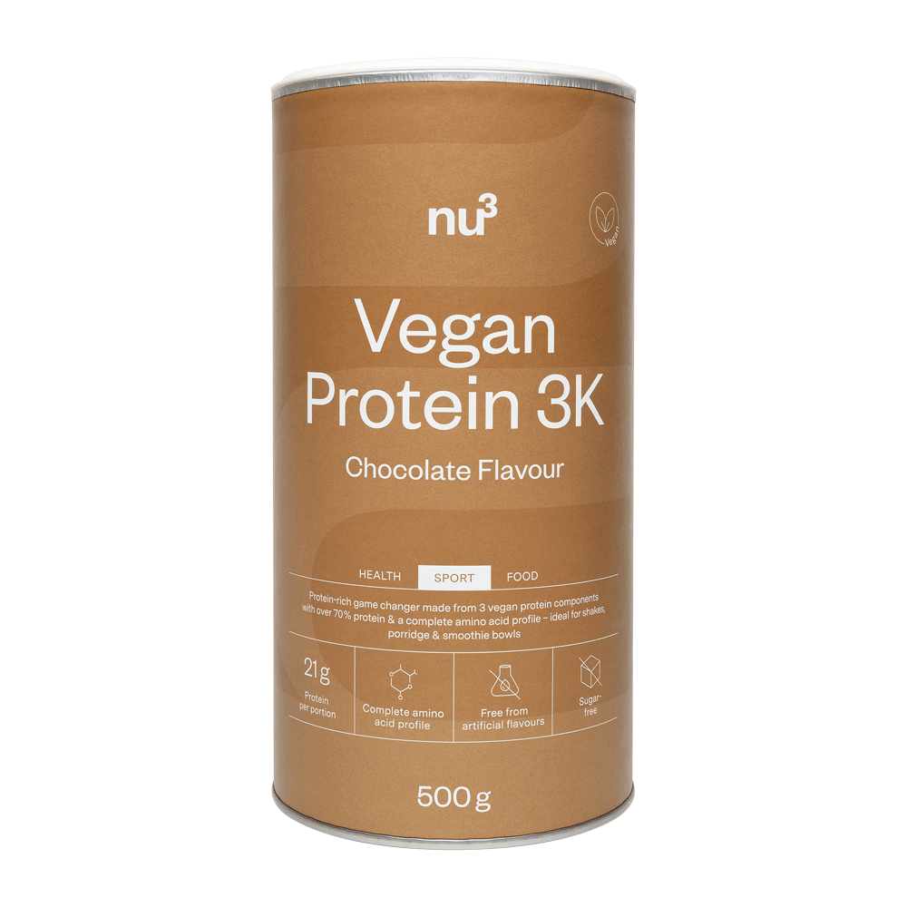 Bild: NU3 Vegan Protein 3K Shake Chocolate 