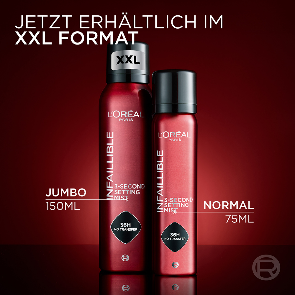 Bild: L'ORÉAL PARIS Infaillible 3-Second Setting Mist XXL 
