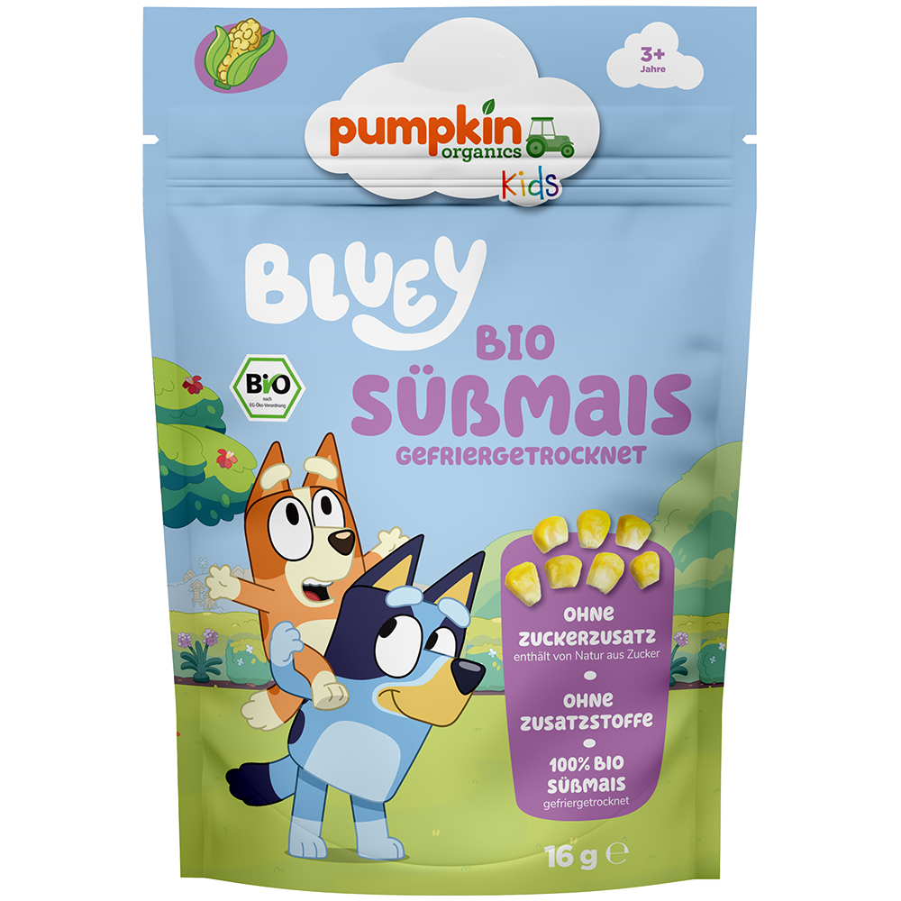Bild: pumpkin organics Bluey Bio Süßmais 