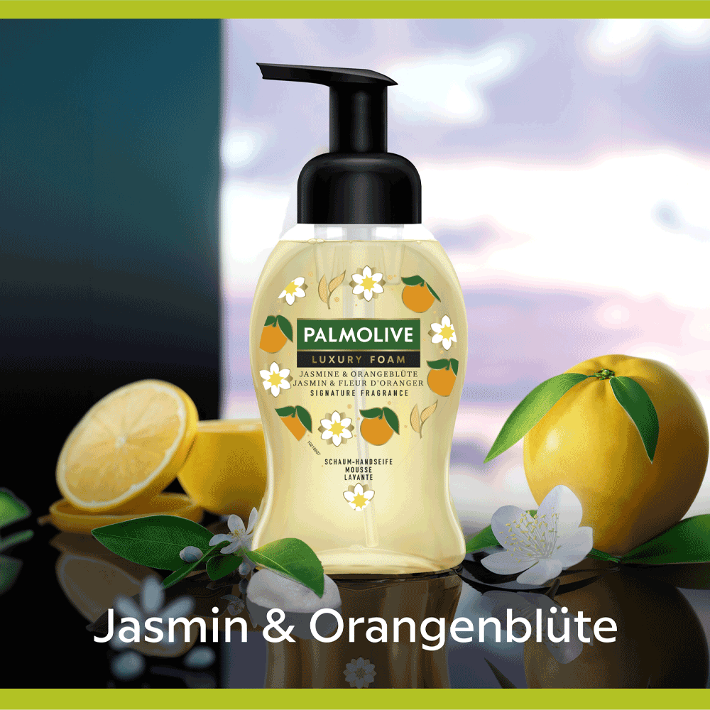 Bild: Palmolive Luxury Foam Schaum-Handseife Jasmine & Orangenblüte