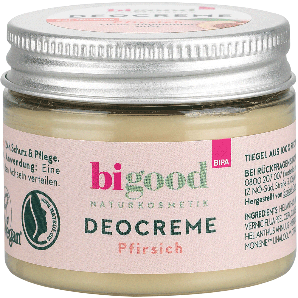 Bild: bi good Deocreme Pfirsich & Sheabutter