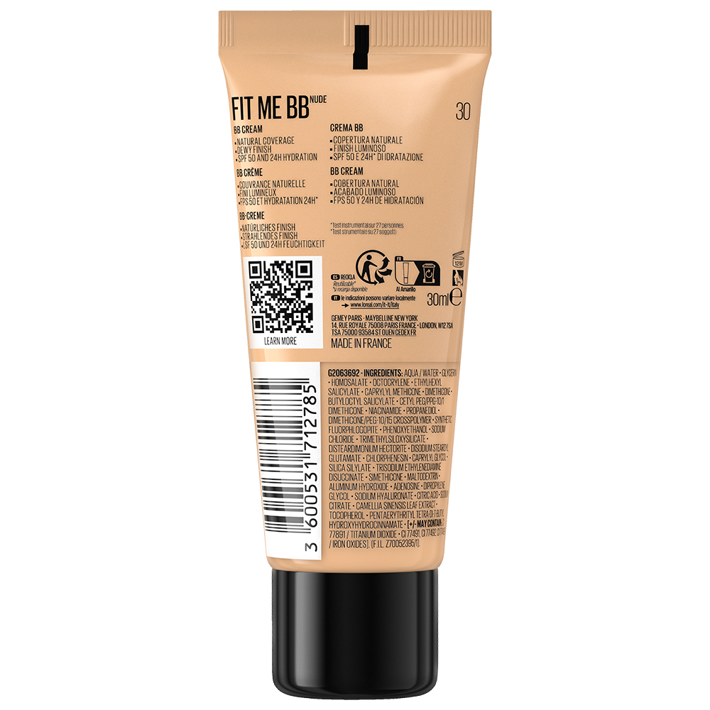 Bild: MAYBELLINE Fit me Nude BB Cream 30