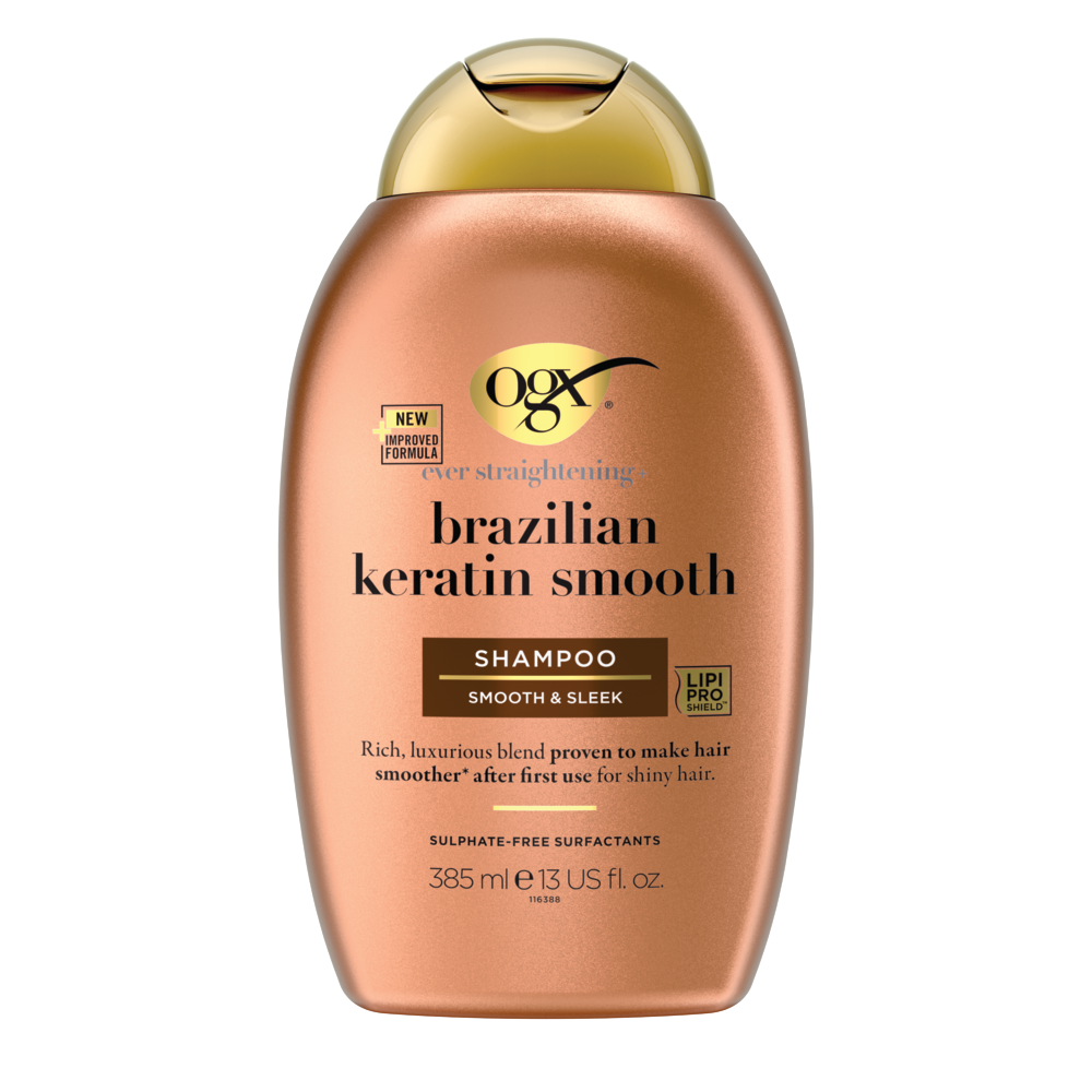 Bild: OGX Shampoo Brazilian Keratin Smooth 