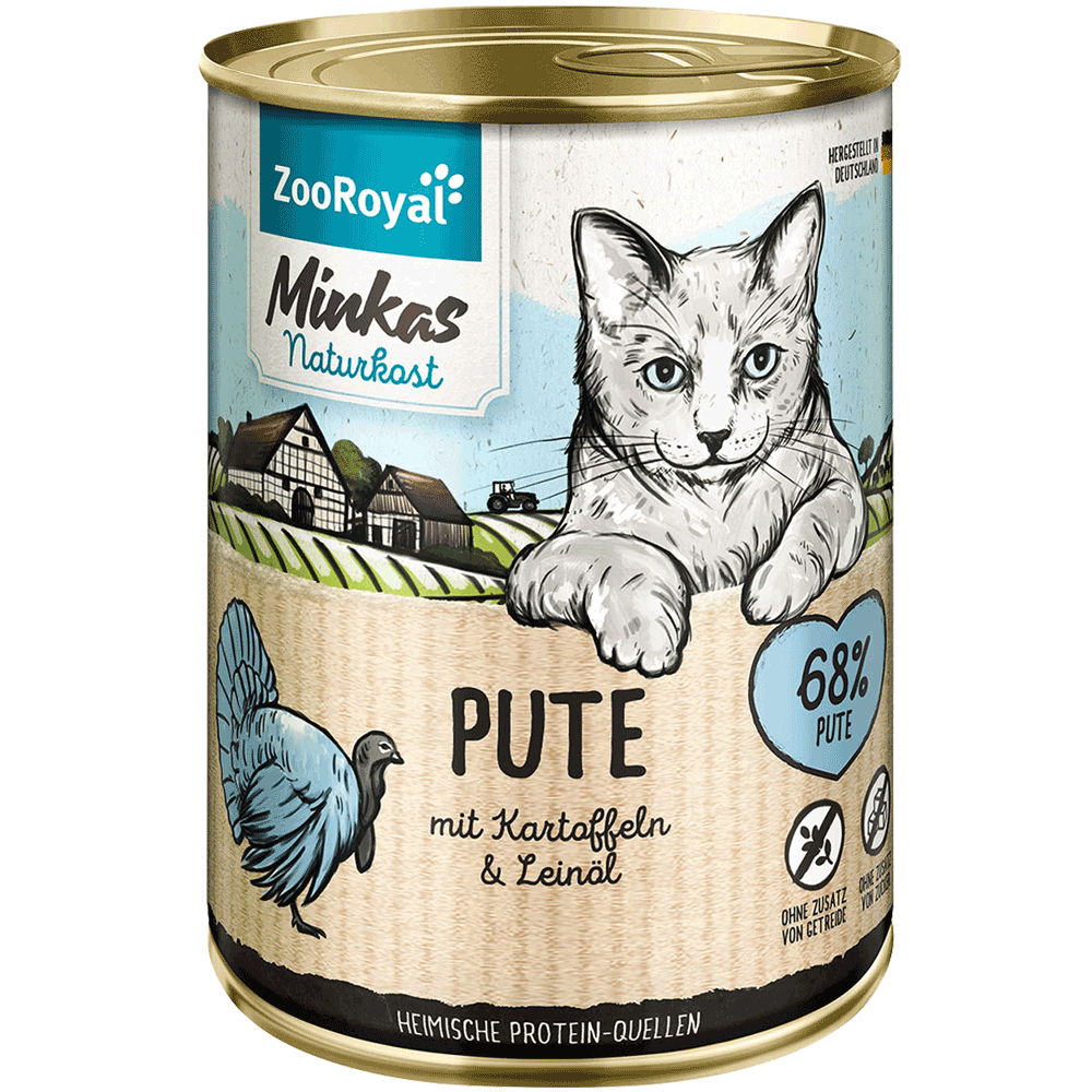 Bild: ZooRoyal Minkas Naturkost Adult Pute mit KartoffelKatzenfutter