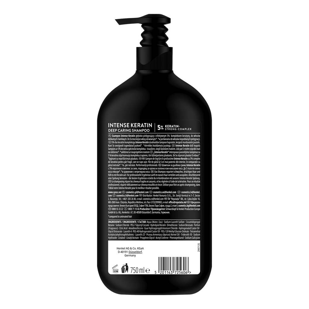 Bild: syoss Deep Caring Shampoo Intense Keratin 