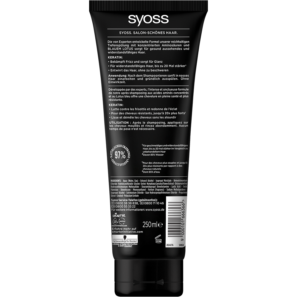 Bild: syoss Tiefenspülung Keratin