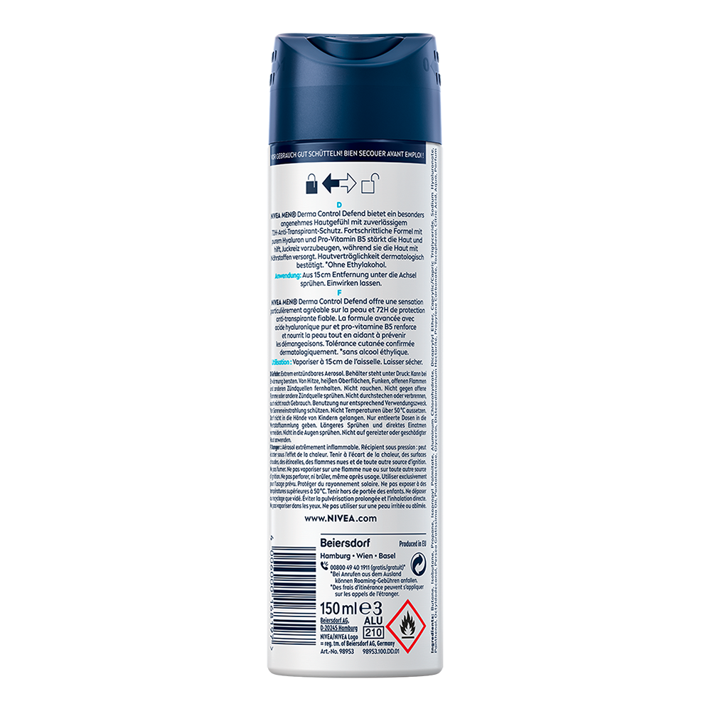 Bild: NIVEA MEN Deo-Spray Derma Control Defend 
