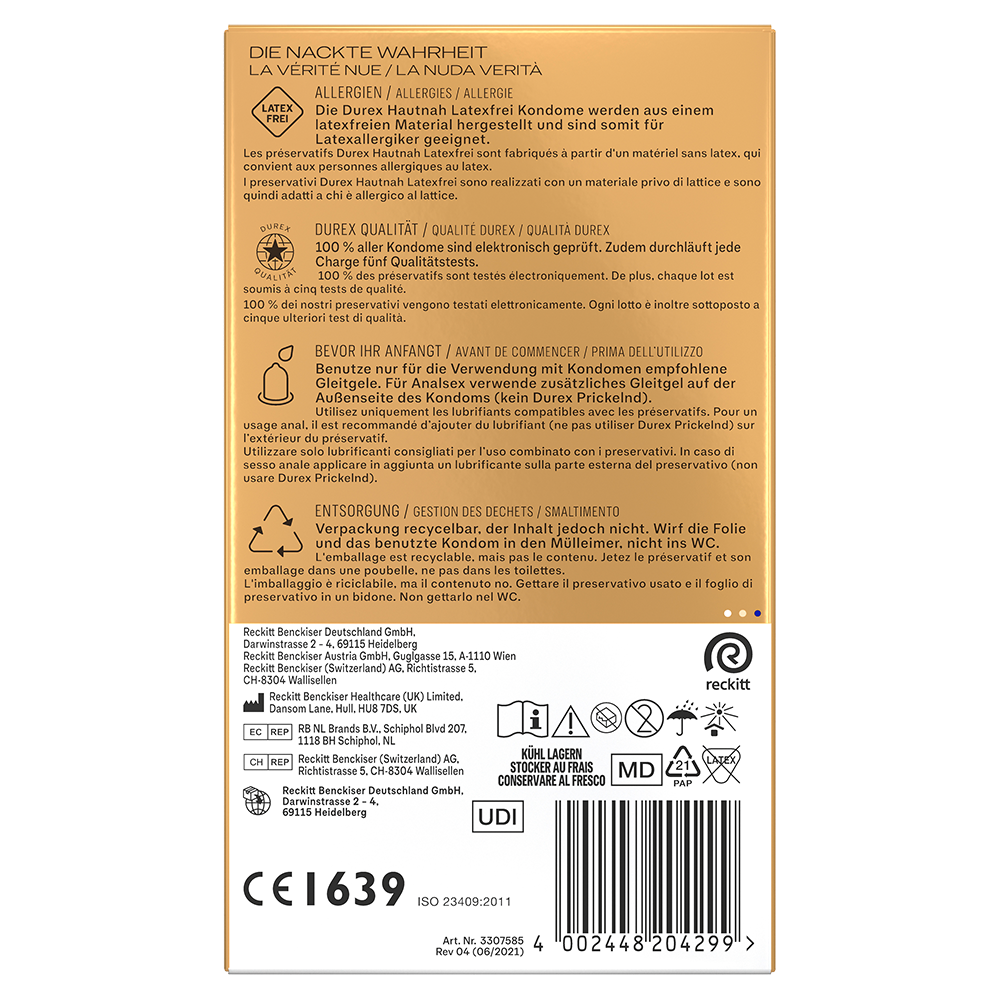 Bild: durex Kondome Hautnah