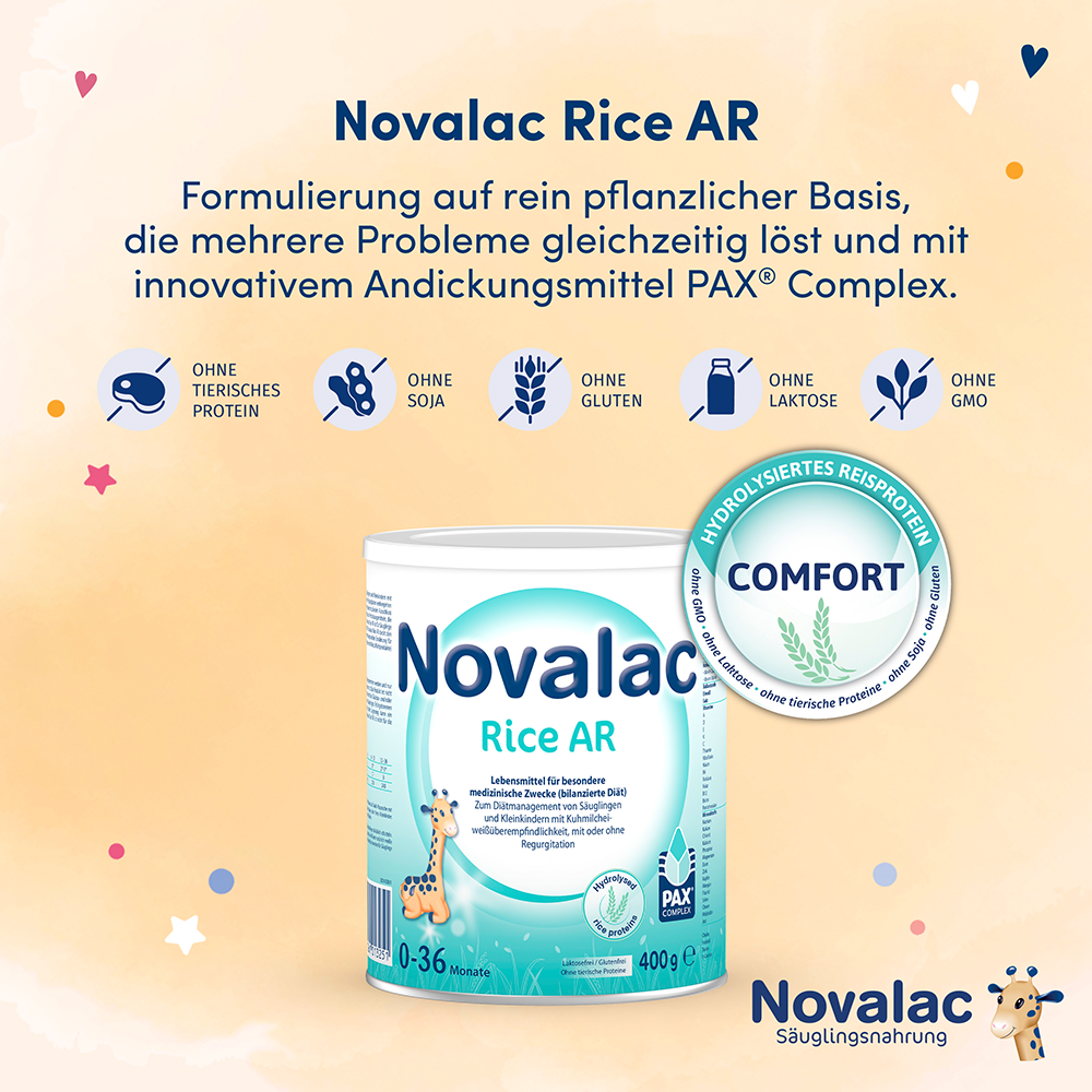Bild: Novalac Rice AR Spezialnahrung bei Kuhmilchallergien 