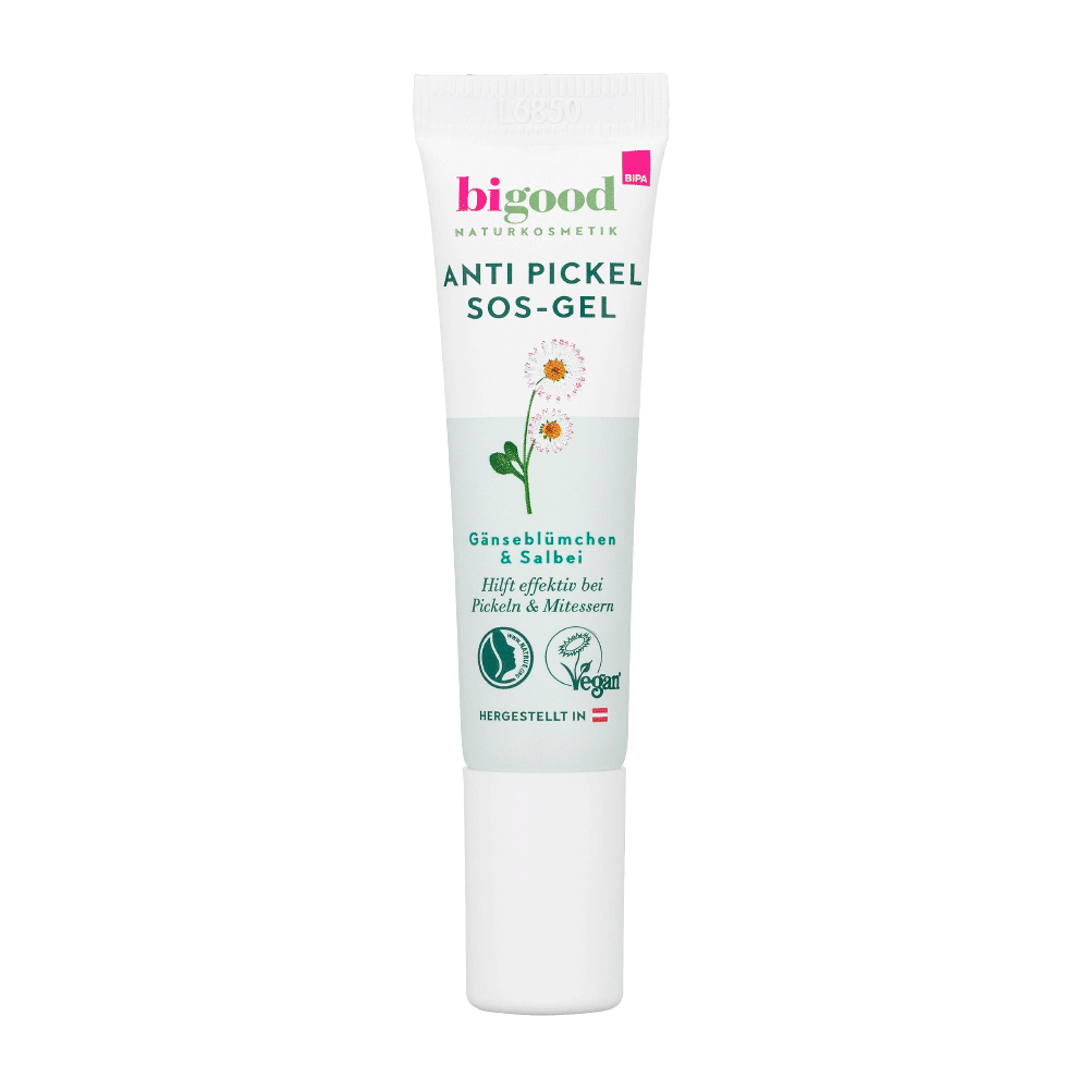 Bild: bi good Antipickel SOS-Gel Gänseblümchen & Salbei