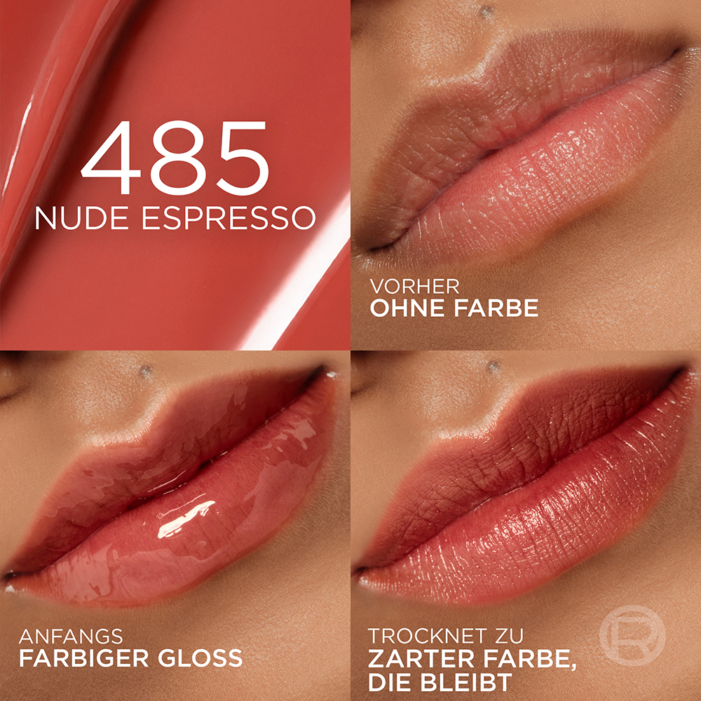Bild: L'ORÉAL PARIS Hyaluron Tint Lip Stain Serum Nude Espresso 485
