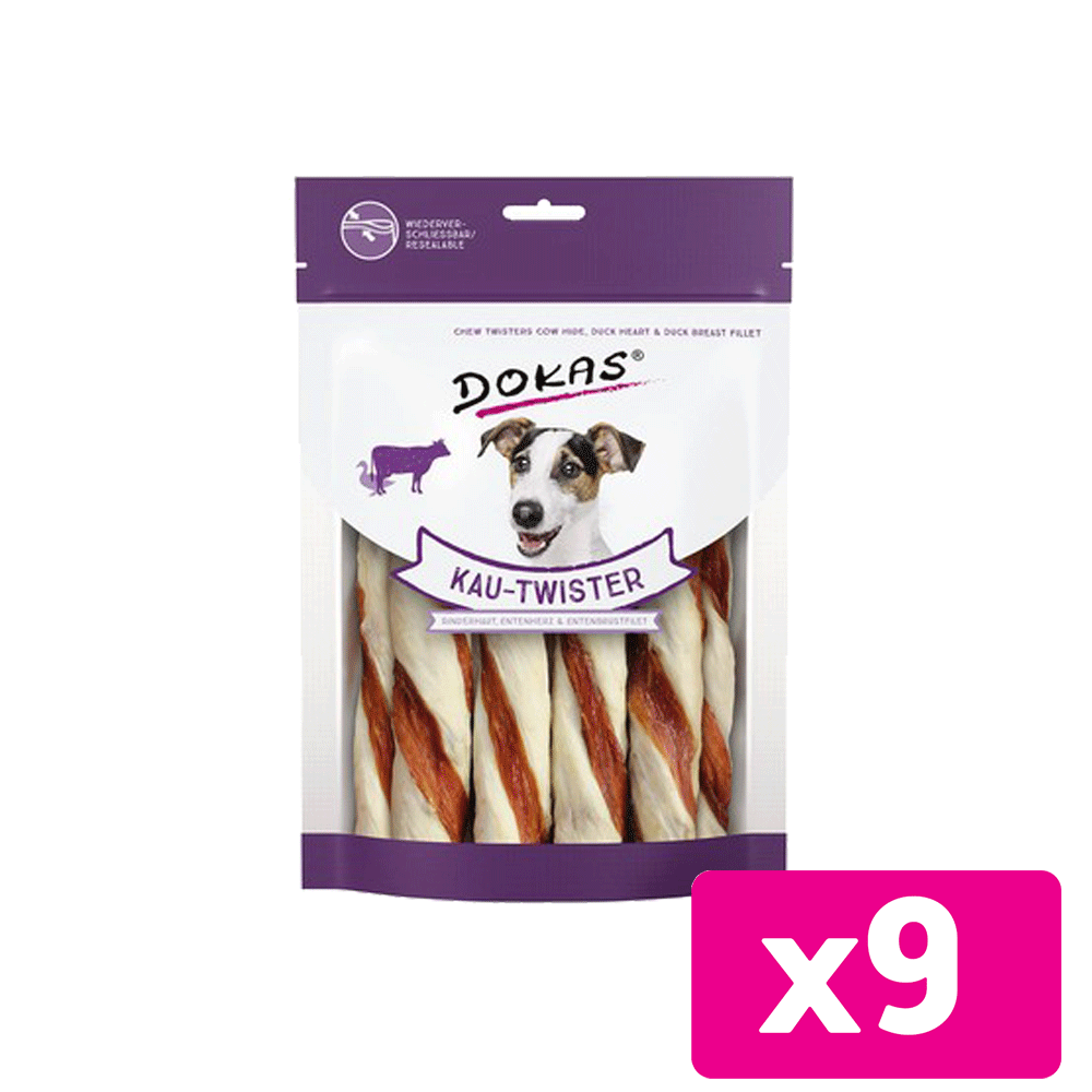 Bild: Dokas Kautwister Rinderhaut Entenherz Entenbrustfilet