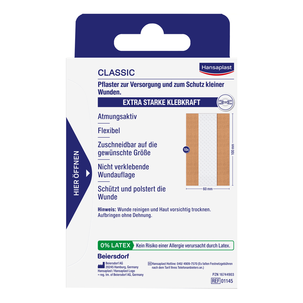 Bild: Hansaplast Classic 1m x 6cm 