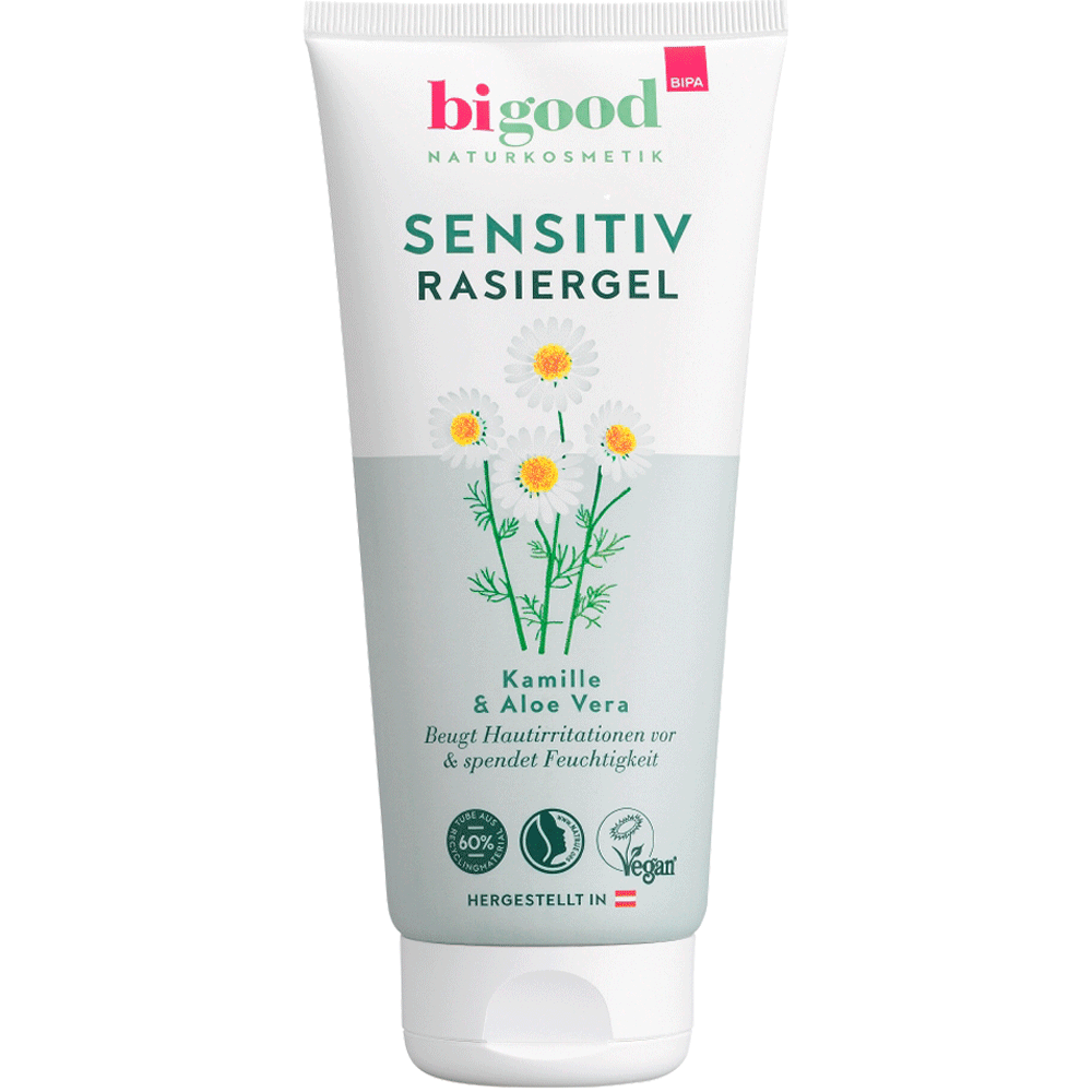 Bild: bi good Sensitiv Rasiergel Kamille & Aloe Vera