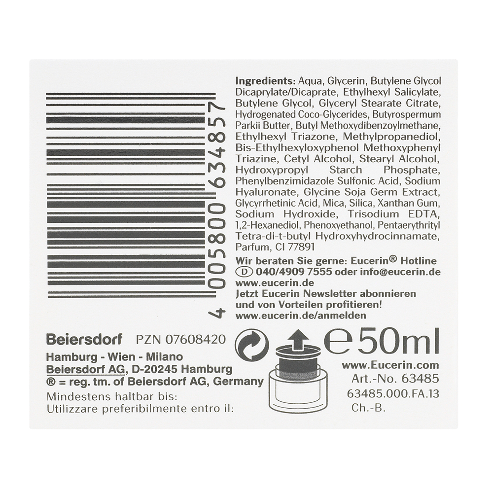 Bild: Eucerin Tagescreme Hyaluron Filler LSF 15 