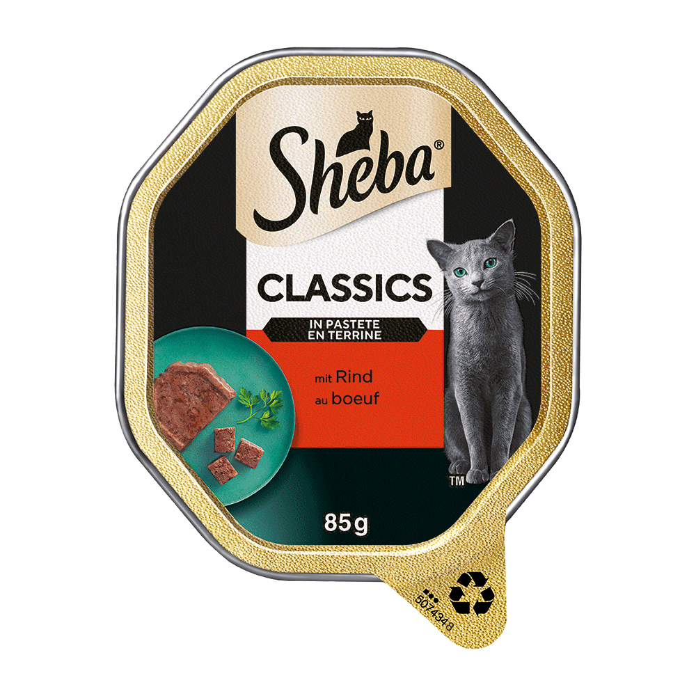 Bild: Sheba Classics in Pastete mit Rind