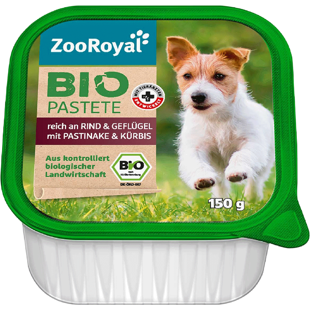 Bild: ZooRoyal Bio Pastete mit Rind, Geflügel, Pastinake & Kürbis