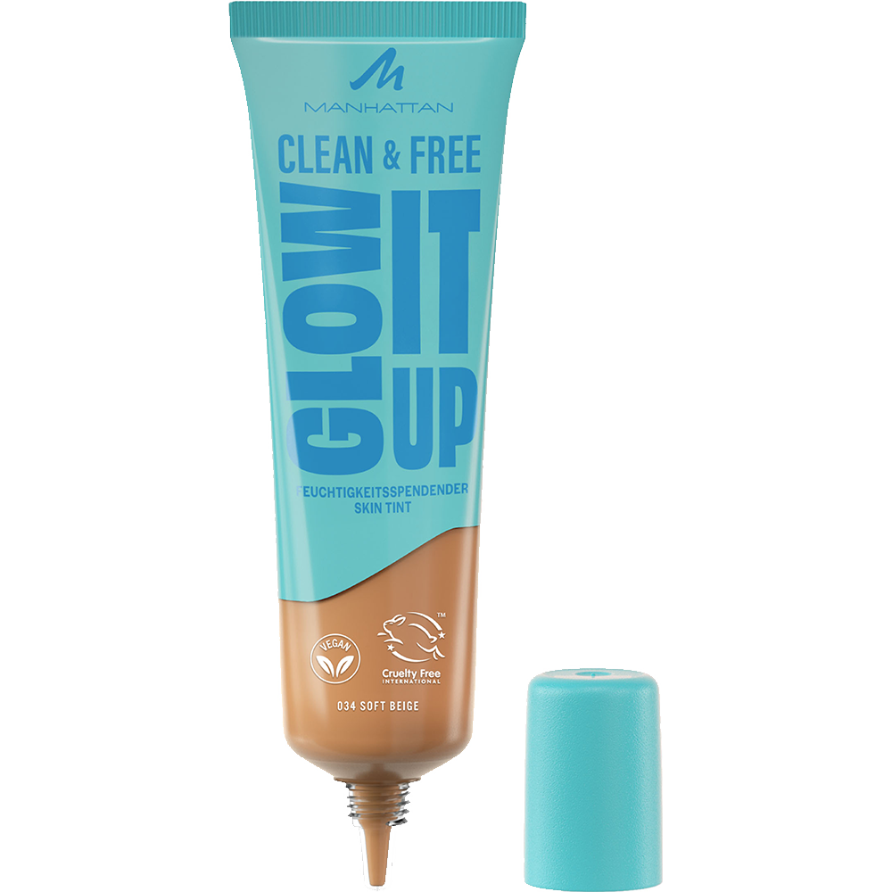 Bild: MANHATTAN Clean & Free Glow It Up Skin Tint Soft Beige 034