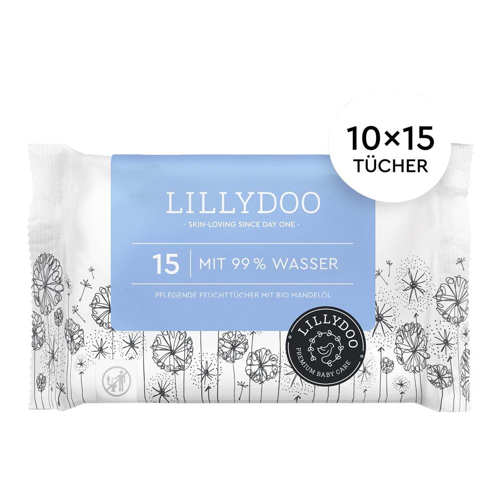 Bild: LILLYDOO Feuchttücher 99% Wasser 