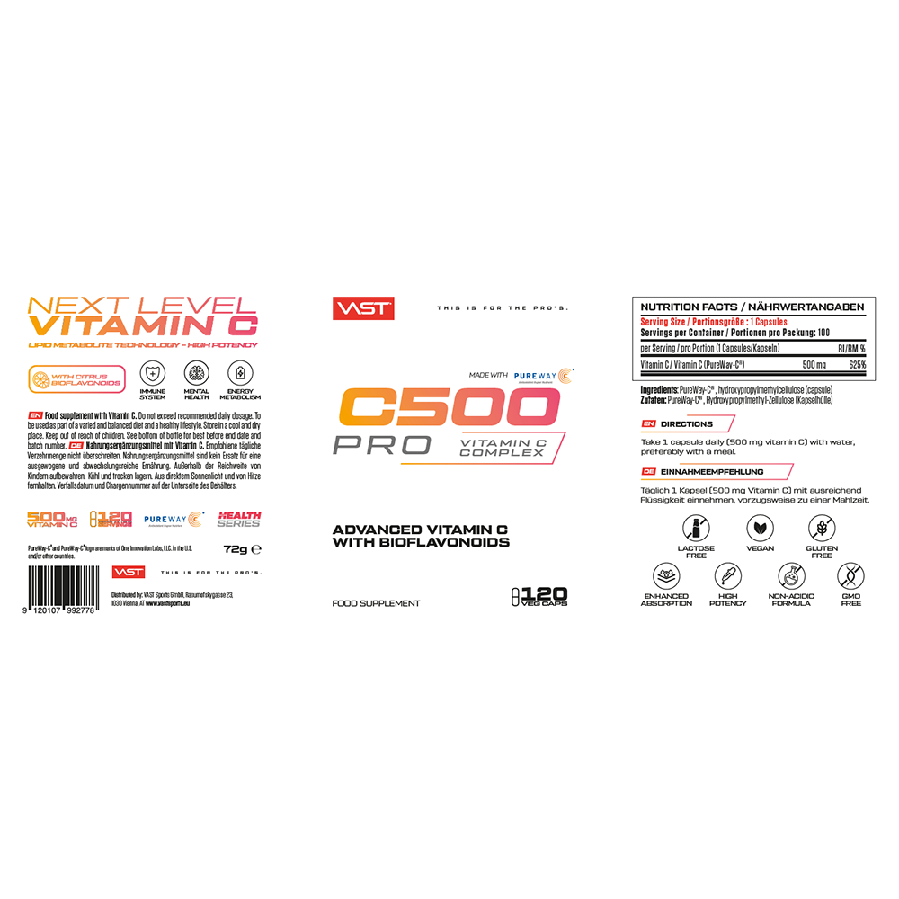 Bild: Vast C500 Pro Vitamin C Complex 