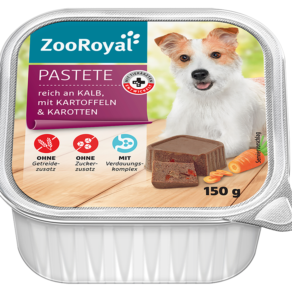 Bild: ZooRoyal Pastete mit Kalb, Kartoffeln und Karotten 