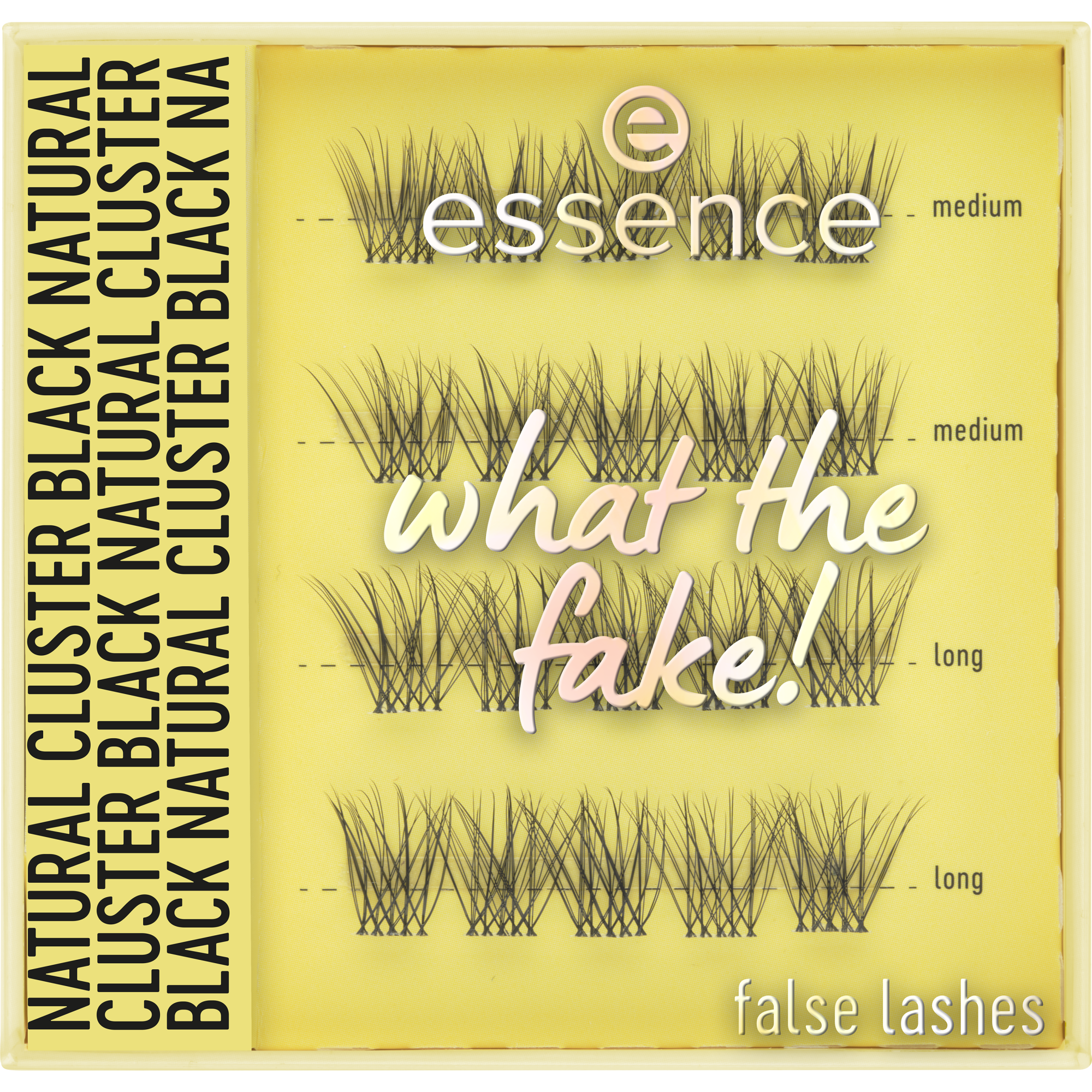 Bild: essence what the FAKE! false lashes natural cluster black 