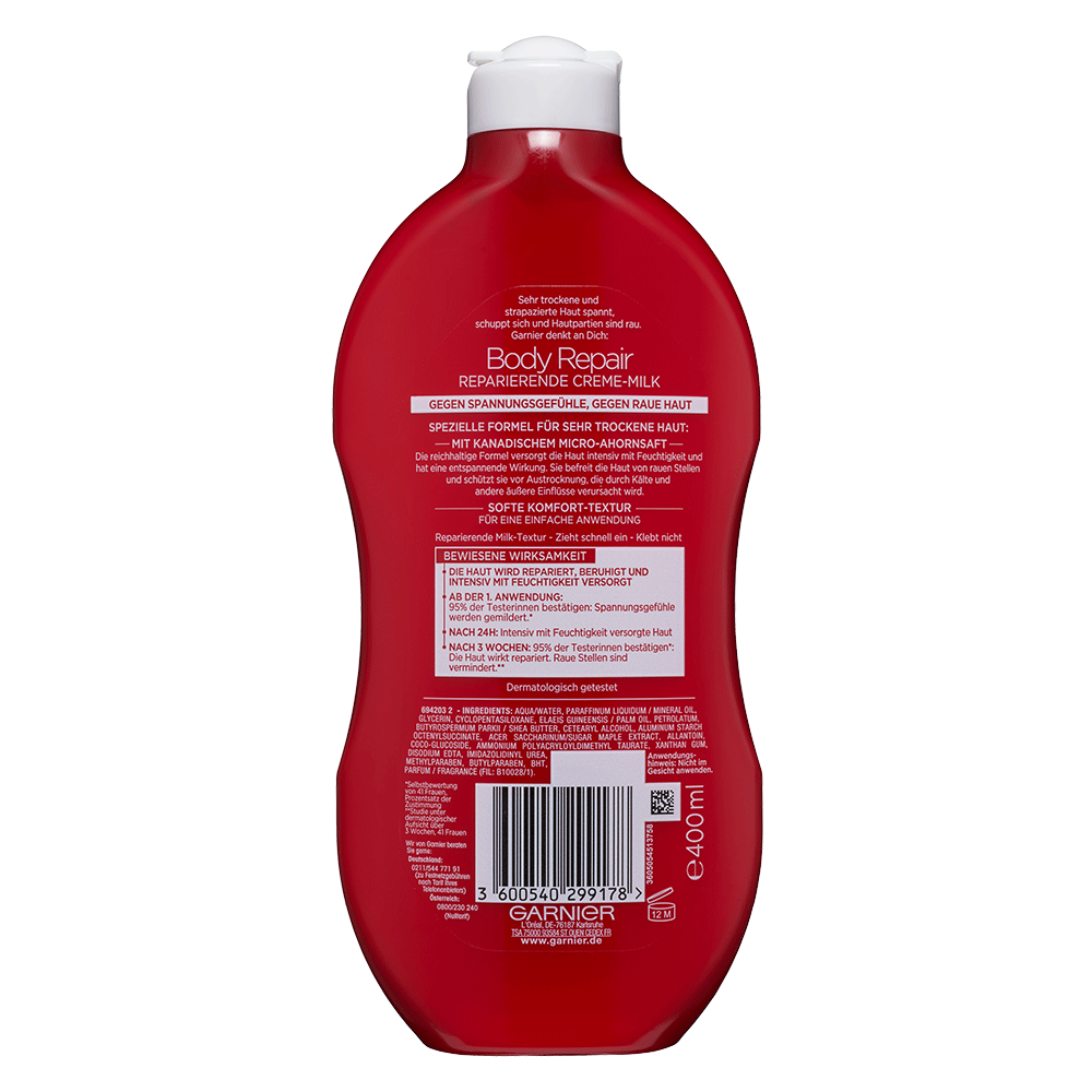 Bild: GARNIER BODY Body Repair Creme-Milk