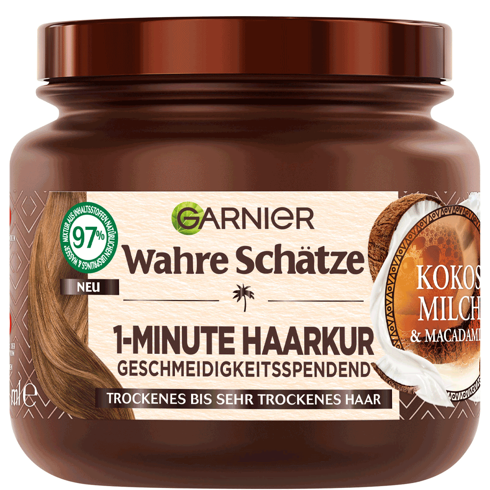 Bild: GARNIER Wahre Schätze 1 Minute Haarkur