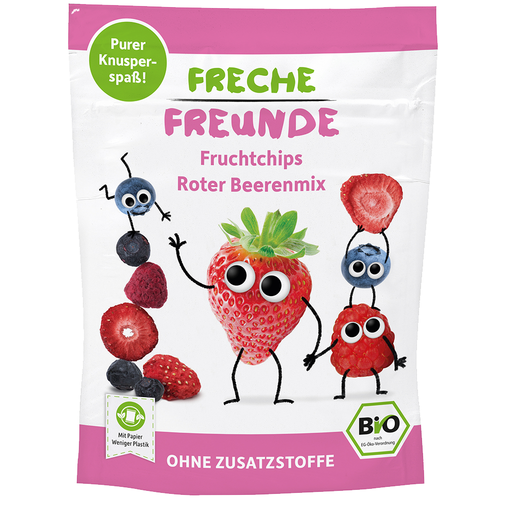 Bild: Freche Freunde Fruchtchips Roter Beerenmix 