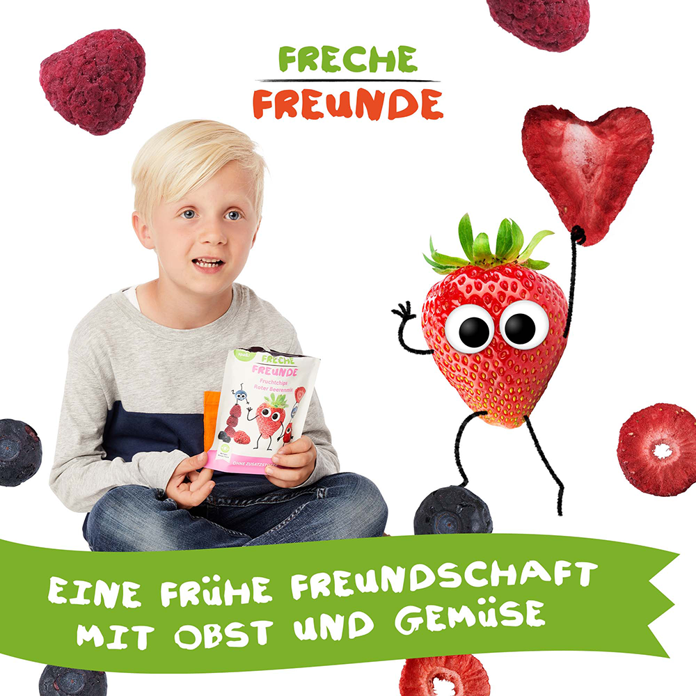 Bild: Freche Freunde Fruchtchips Roter Beerenmix 