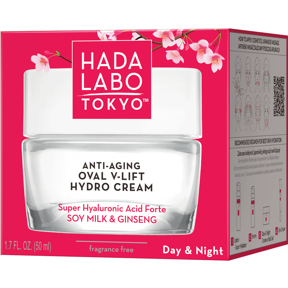 Bild: HADA LABO TOKYO Gesichtscreme Anti-Aging Oval V-Lift 
