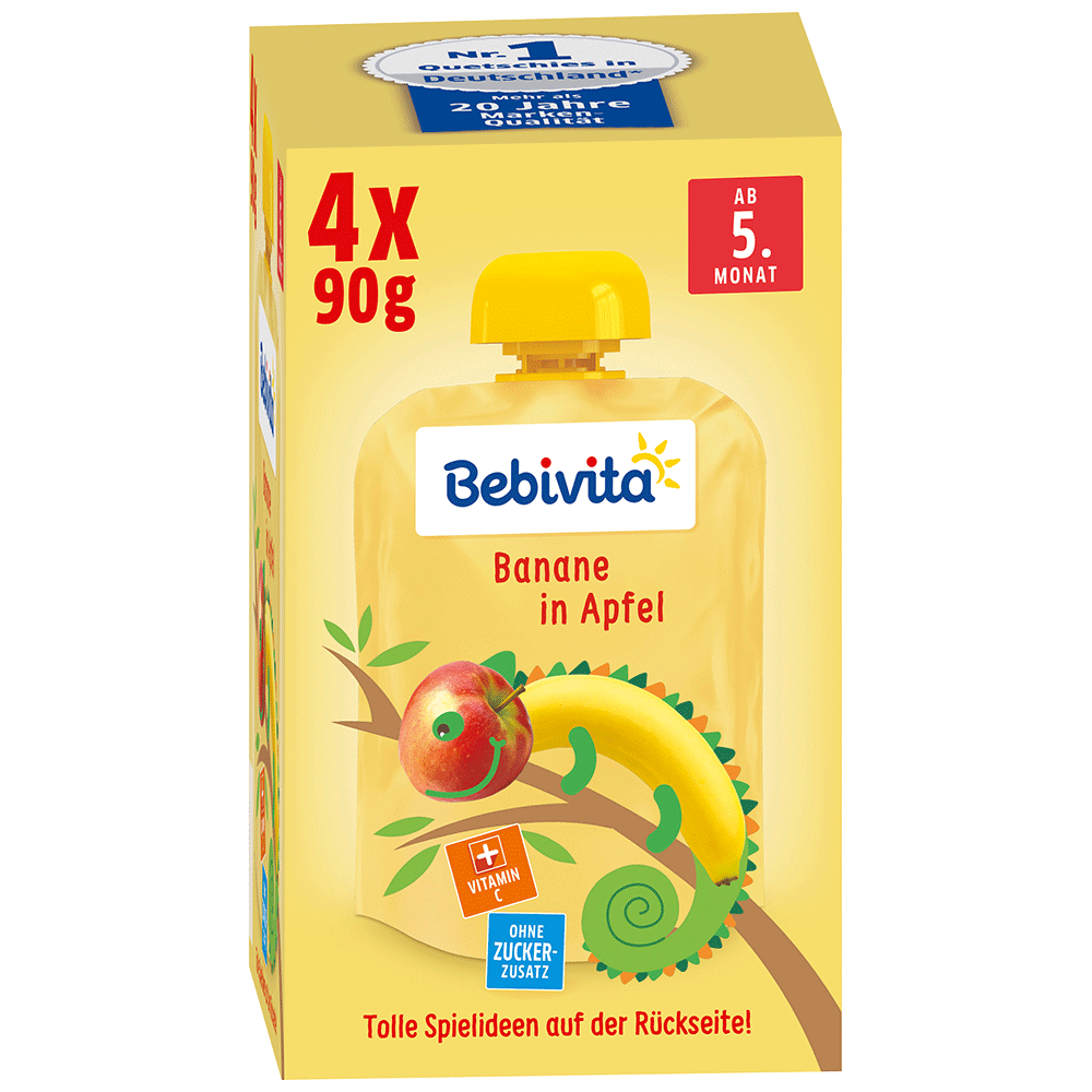 Bild: Bebivita Quetschie Banane in Apfel