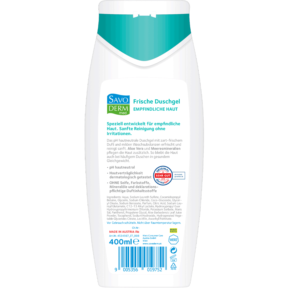 Bild: SAVODERM med Duschgel Frische
