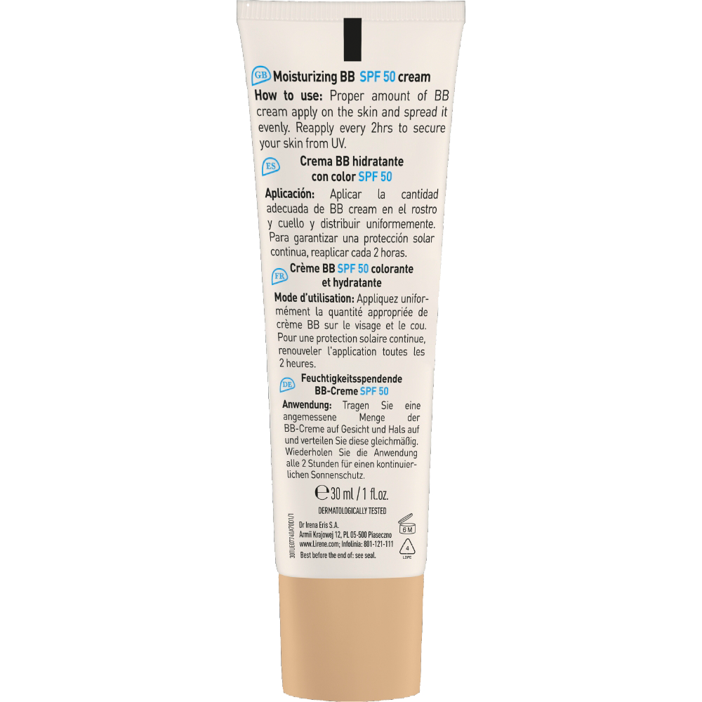 Bild: Lirene Moisturizing BB Cream LSF 50 