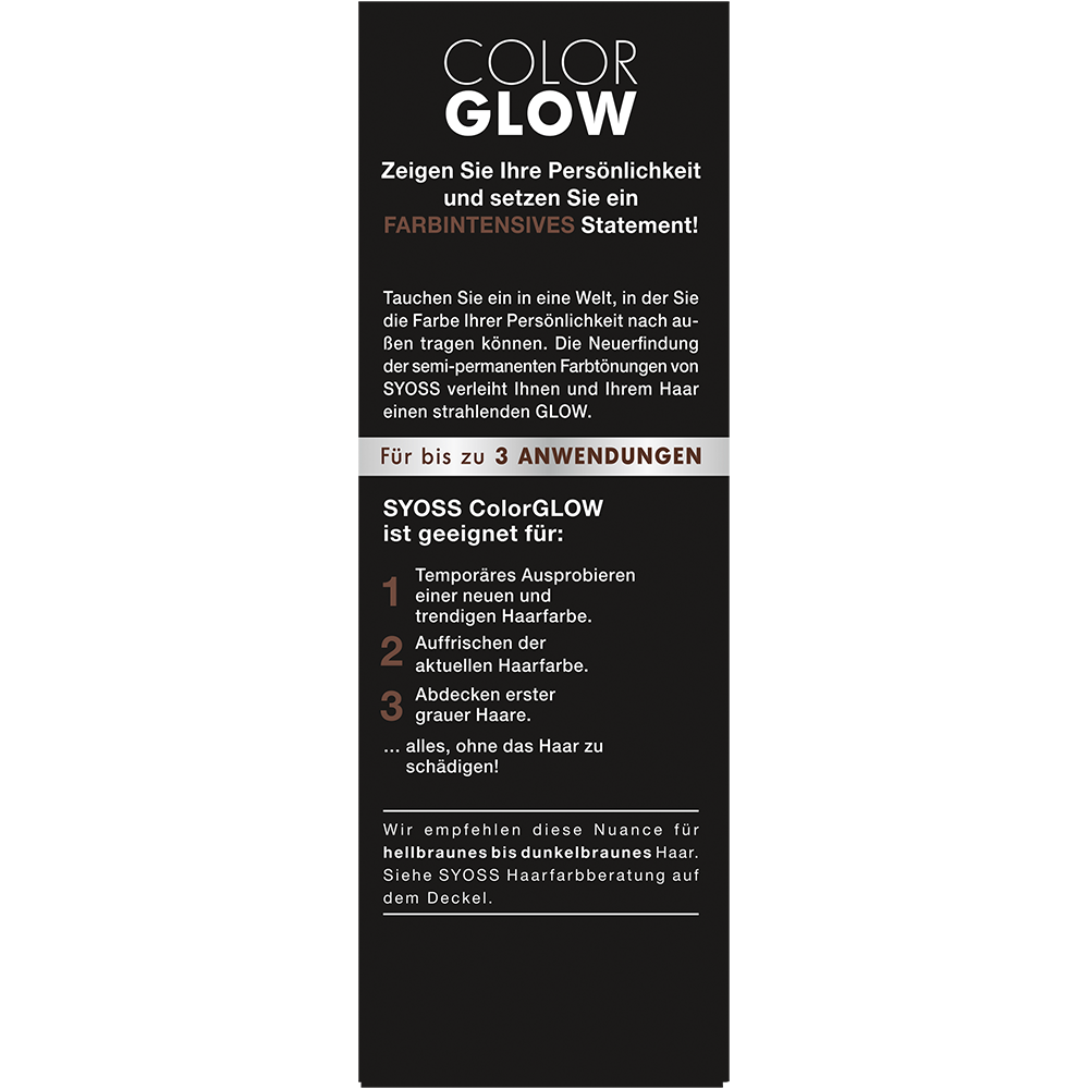 Bild: syoss Color Glow Haartönung Tiefes Braun
