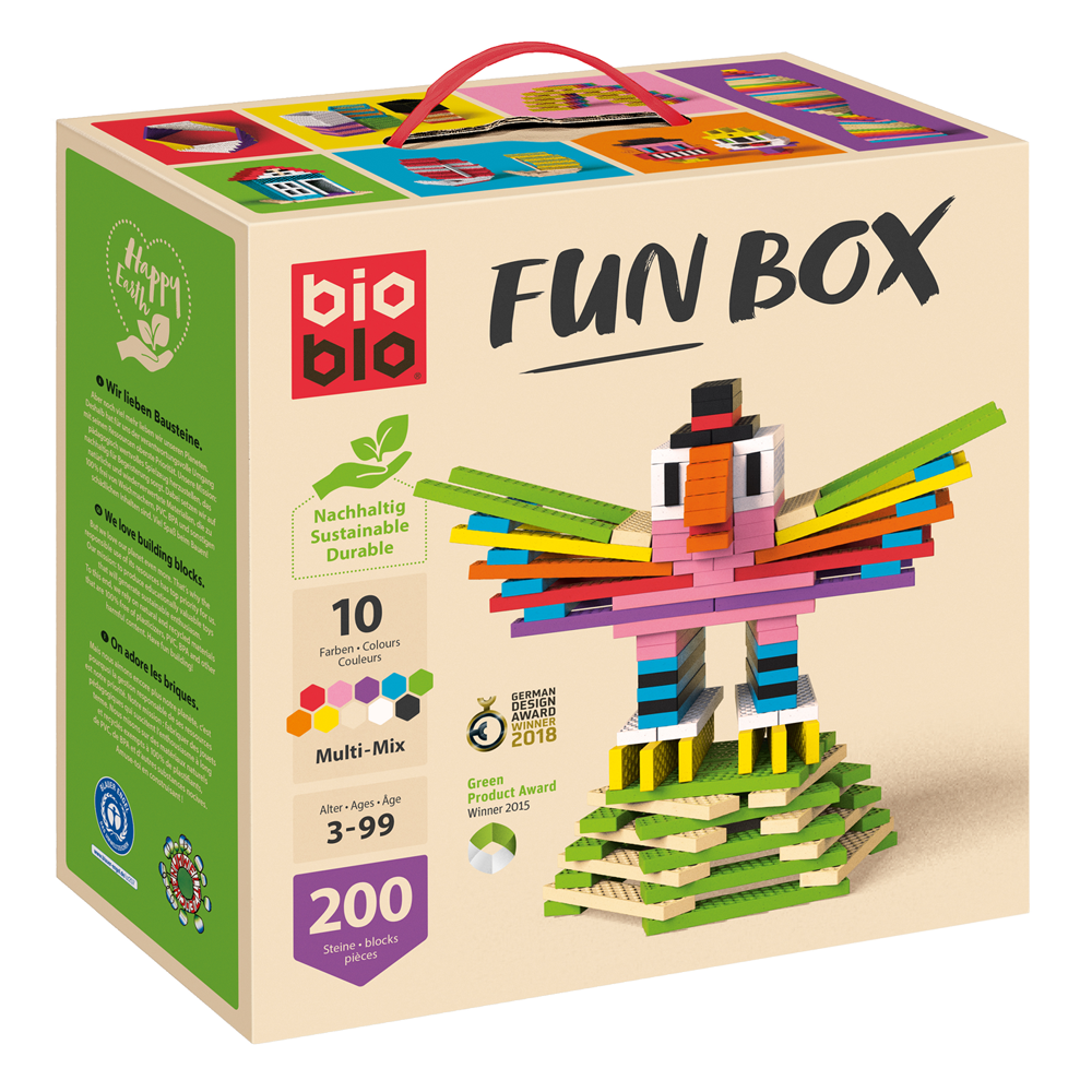 Bild: BioBlo Fun Box Multi Mix 200 Bausteine 