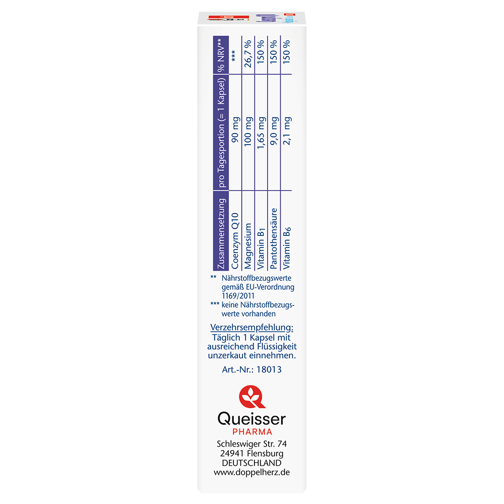 Bild: DOPPELHERZ Coenzym Q10 + Magnesium + B-Vitamine Extra