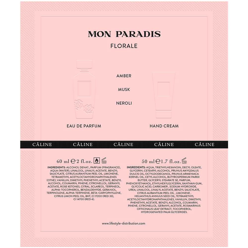 Bild: Caline Parfums Mon Paradis Geschenkset Eau de Parfum + Hand Creme 