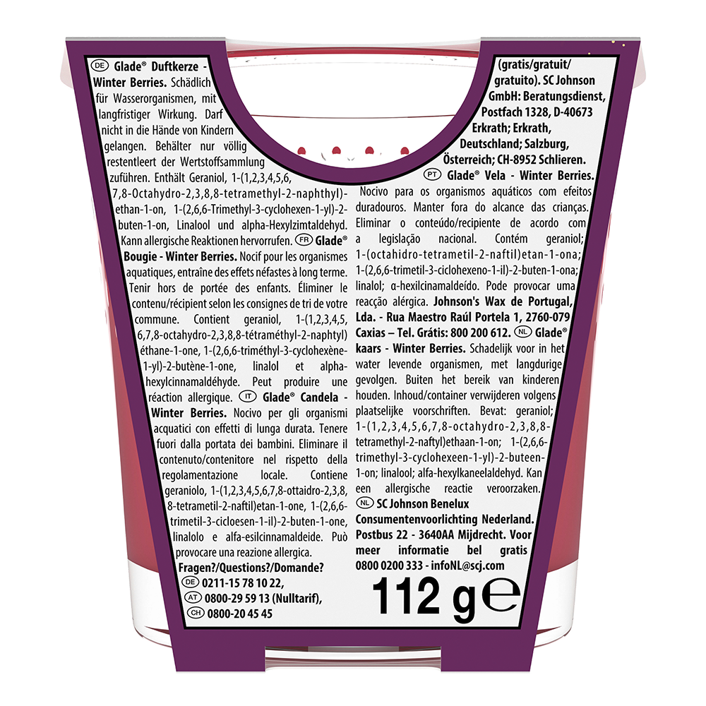Bild: Glade Duftkerze Winter Berries 