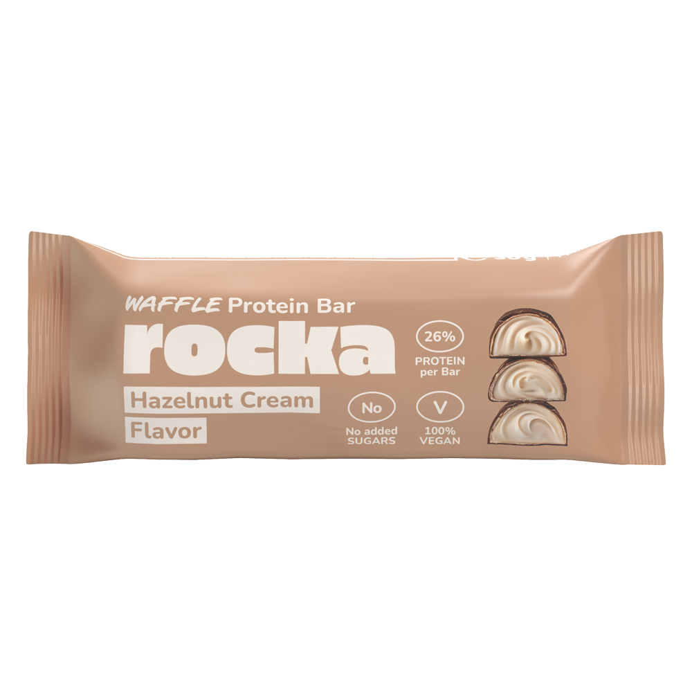 Bild: Rocka Waffle Protein Bar Hazelnut Cream Flavor 