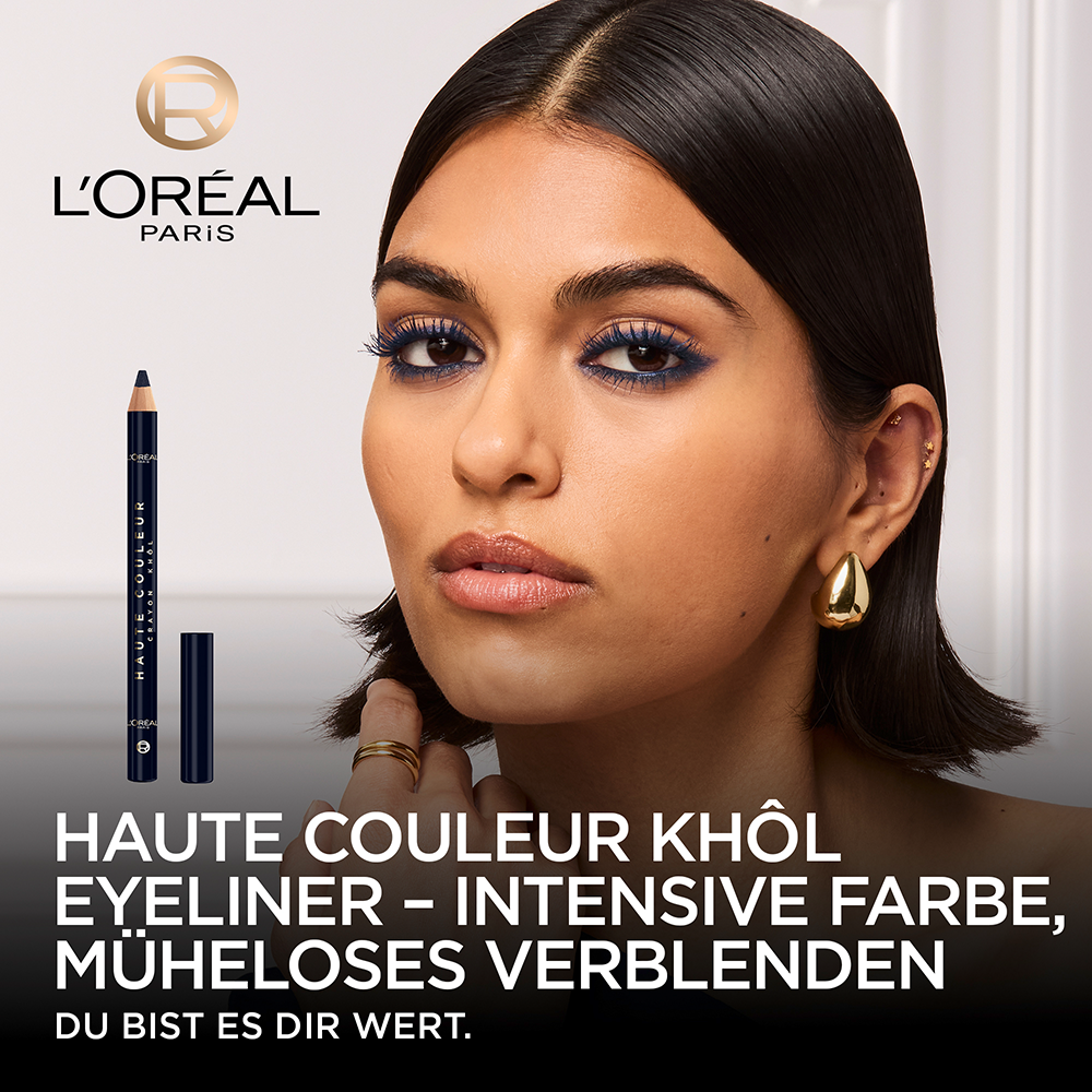 Bild: L'ORÉAL PARIS Haute Couleur Khol Eyeliner Bleu Suede