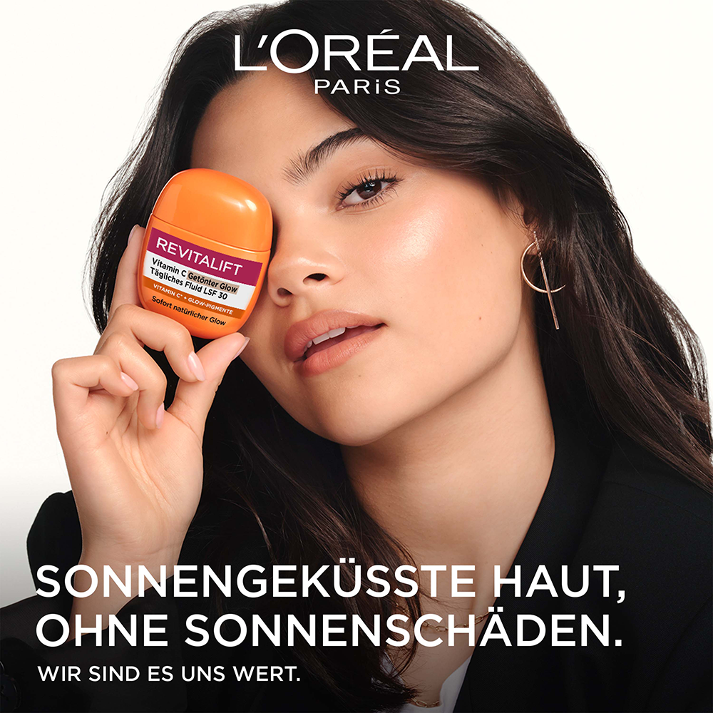 Bild: L'ORÉAL PARIS Revitalift Vitamin C Tinted Glow Day Fluid LSF 30