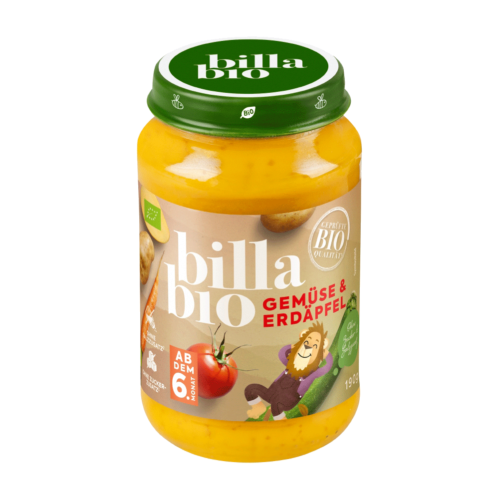Bild: Billa Bio Gläschen Gemüse & Erdäpfel